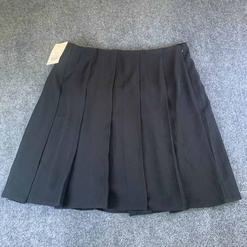 Louis Vuitton Uniforms Skirt Womens 46 Black New Pleated A-Line 1ABNZK